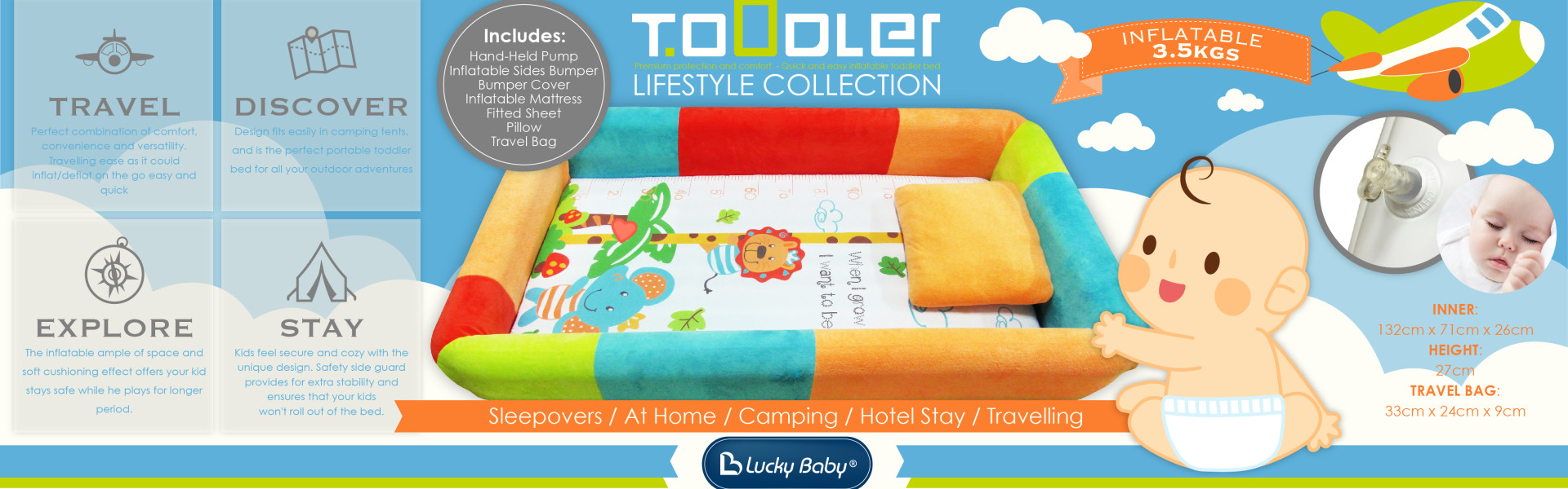 Lucky Baby Toddler Bed Banner