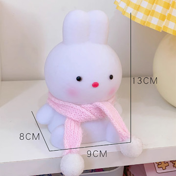 [100455] Portable Mini Bedside Baby LED Night Light Lamp - Bunny Snow