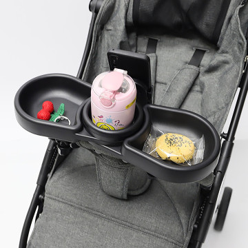[100707] Universal Clip On Adjustable Stroller Tray (Mobile & Cup Holder)