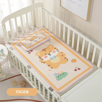 [4569T] Urban Infant Tot Latex Sleeping Mat + Buckwheat Husk Pillow (Tiger)