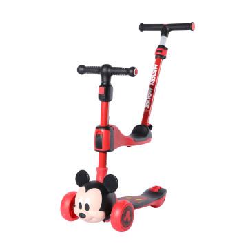 [DCA21339-A3] Disney 3 In 1 Foldable Scooter - 3D Micky Mouse
