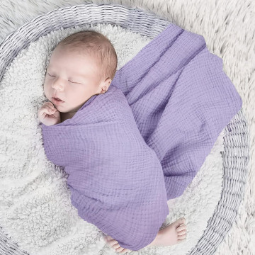 [151617] Bamboo Muslin Swaddle Wrap Blankets - Beige