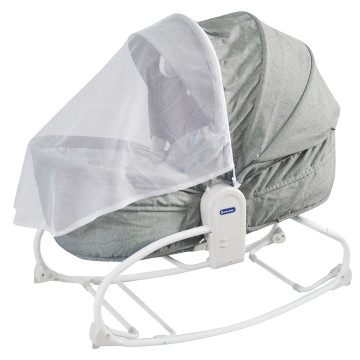 [500217] Rocky Snoozy 3 In 1 Rocker/Sleeper/Chair - Grey