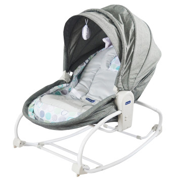 [500217] Rocky Snoozy 3 In 1 Rocker/Sleeper/Chair - Grey