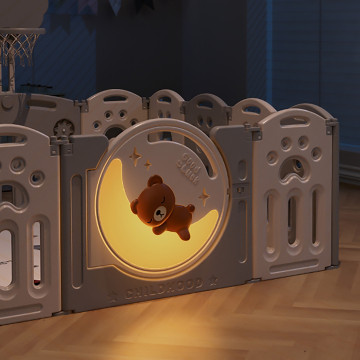 [500248] Smart System Foldable Safety Play Yard - Bear