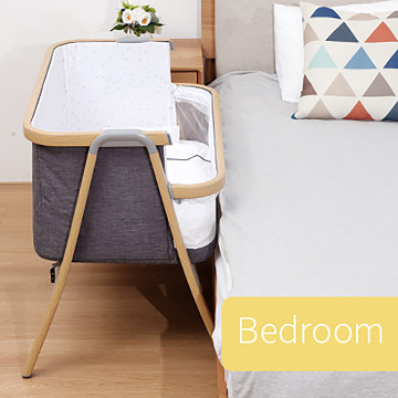 [500361] Krib Side Sleeping Crib - GREY CLOUD