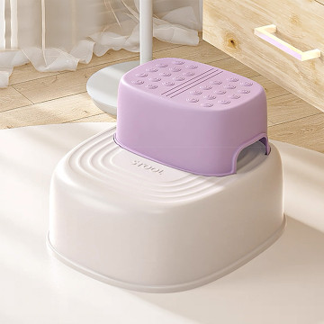 [594865] 2 Level Convertible Step Stool - Purple