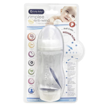 [600184] Simplee Anti-Wind PP Wide Neck Bottle (240ml) DB
