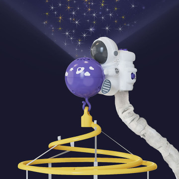 [604236] 3 In 1 Space Musical Mobile W/Remote Control