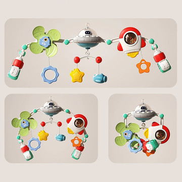 [604328] Baby Travel Musical Play Arch on Stroller/Crib/Carseat - Galaxy