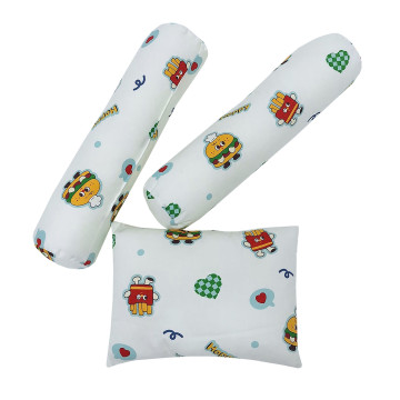 [623213] On The Go Pillow Bolster Set - Burger