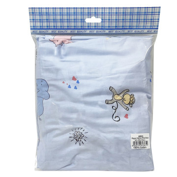 [623619] Fitted Sheet For Playpen - Safari Blue