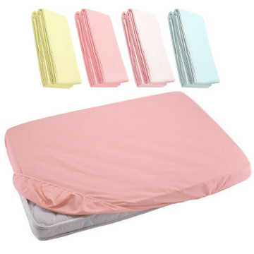 [623084] Fitted Sheet For Baby Cot - Dark Pink 27x52